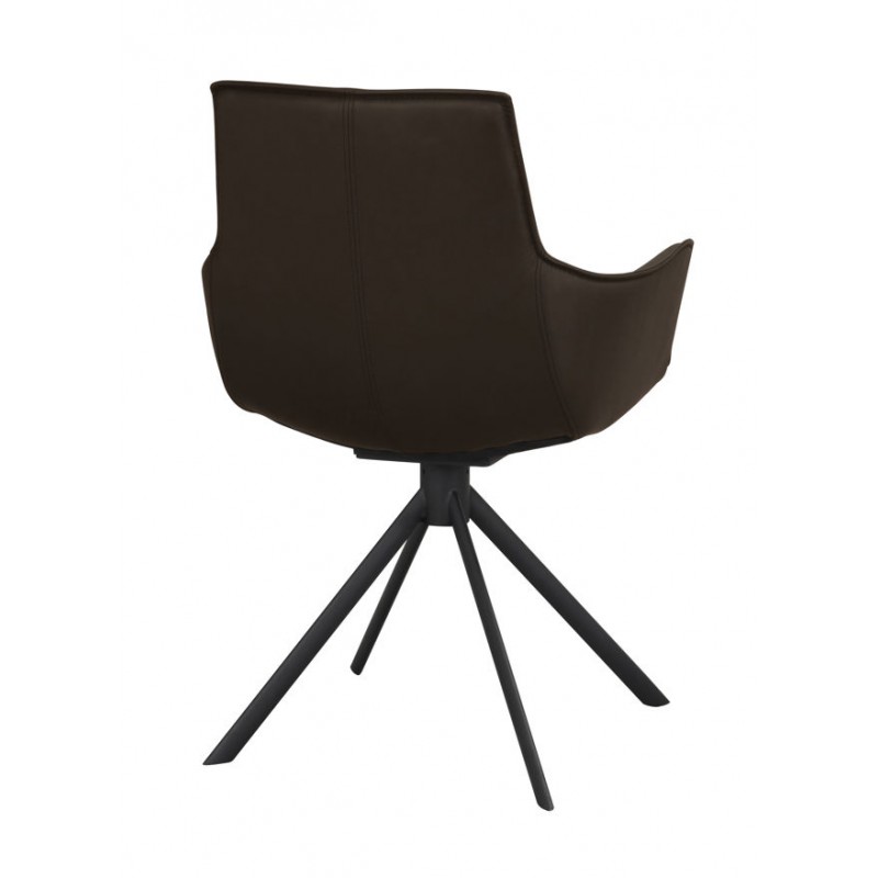 RO Lowell Swivel Arm Chair Brown/Black